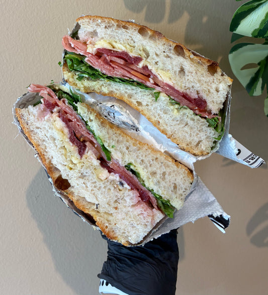 Salami Artichoke – Focaccia Sandwich